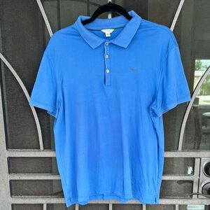 Calvin Klein Men's Blue Polo Shirt 💯 soft cotton